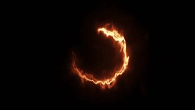 Neon circle rotation, glowing effect circle frame animation isolated on black background. - Powered by Shutterstock - Get 15% off with code: PIKWIZARD15