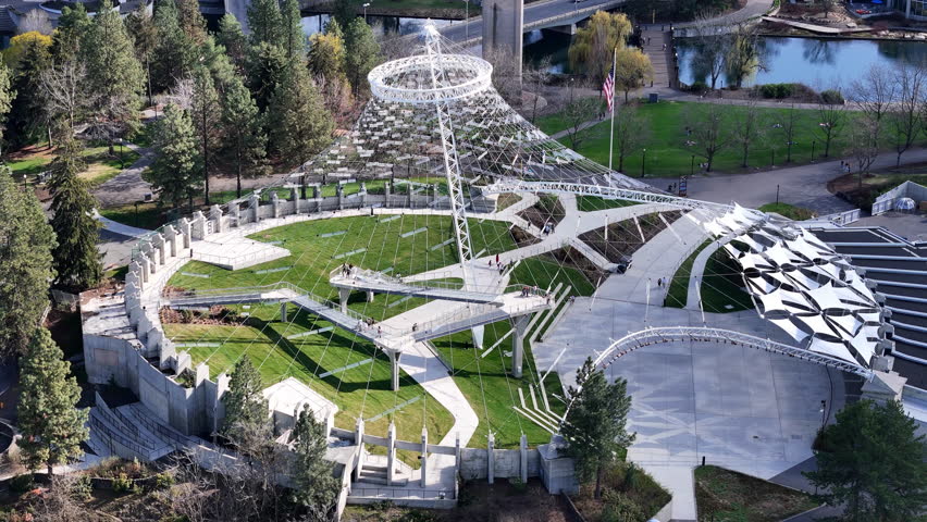 spokane washington state city downtown riverfront park