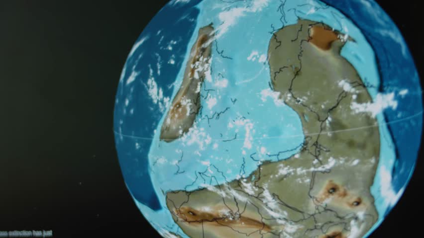 What Earth looked like during the Early Cambrian Period. Earth 540 millions years ago.
