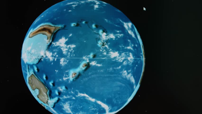 What Earth looked like during the Late Ordovician Period. Earth 450 millions years ago