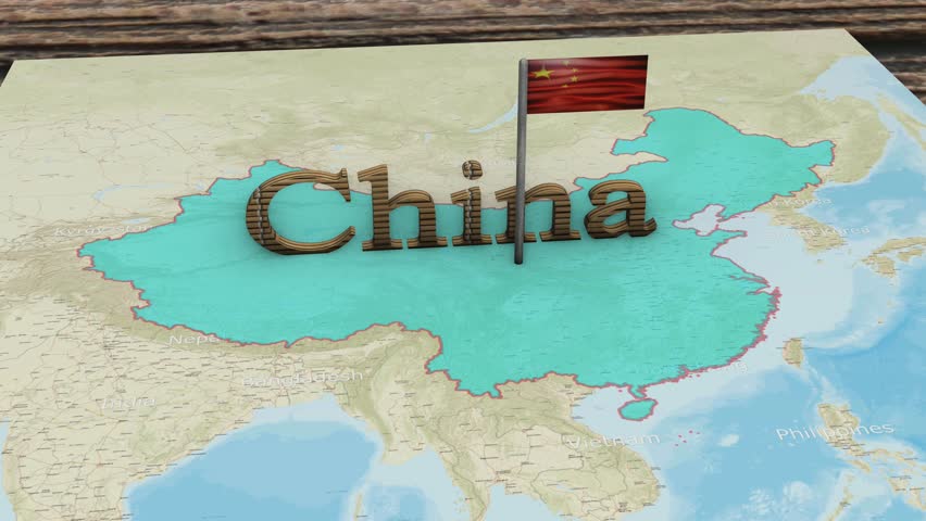 China Map and China Flag.