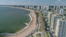 Aerial view of Mansa beach, Punta del Este, Uruguay. - Powered by Shutterstock - Get 15% off with code: PIKWIZARD15