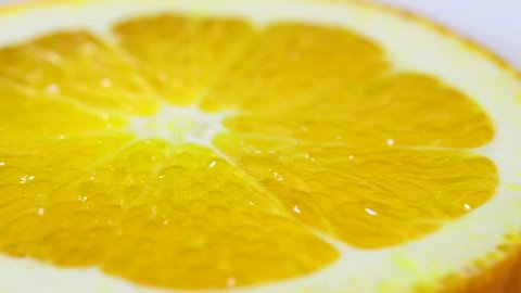 Orange fruit rotation Stock Video