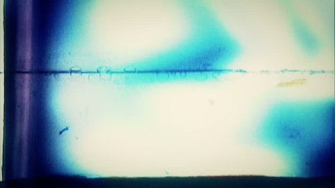 Video Background 1581: Abstract film leader forms flicker and pulse (Loop).