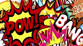 Comic bubble speech retro pop art style animated background - Powered by Shutterstock - Get 15% off with code: PIKWIZARD15