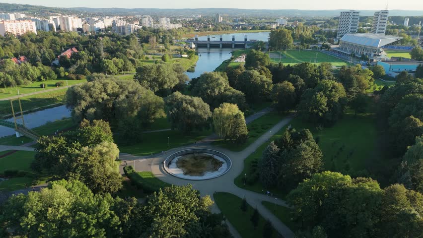 Landscape Culture And Recreation Park Rzeszow Aerial View Poland