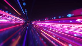 3d animation of a vibrant multicolored lights and particles leaving visible trails. Glowing neon lines. Information transition, big data streaming and flowing inside of optical fiber - Powered by Shutterstock - Get 15% off with code: PIKWIZARD15