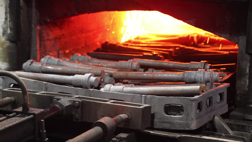 heat treatment process of metal pieces, parts, components. manufacturing of forging. normalizing, iso thermal annealing, controlled cooling, hardening, tempering with scada system control	
 Royalty-Free Stock Footage #3484007627