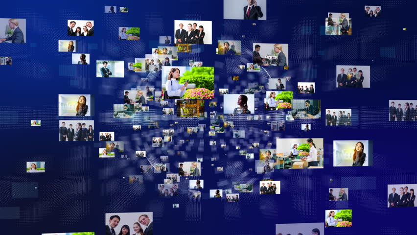 Pictures of business persons floating in cyberspace. | Shutterstock HD Video #34845733