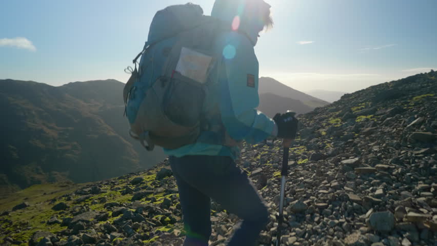 Female Hiking in the English Lake District