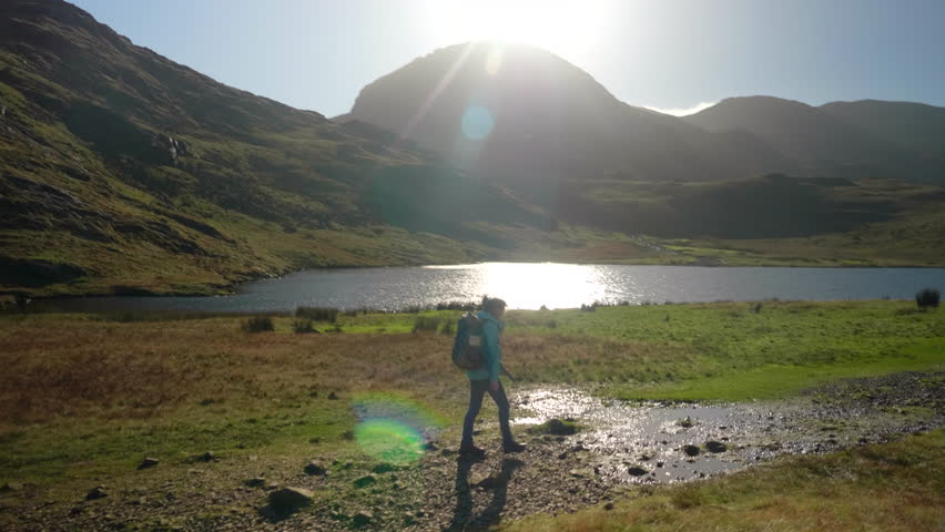 Female Hiking in the English Lake District