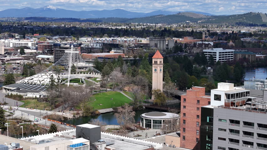 spokane washington state city downtown riverfront park