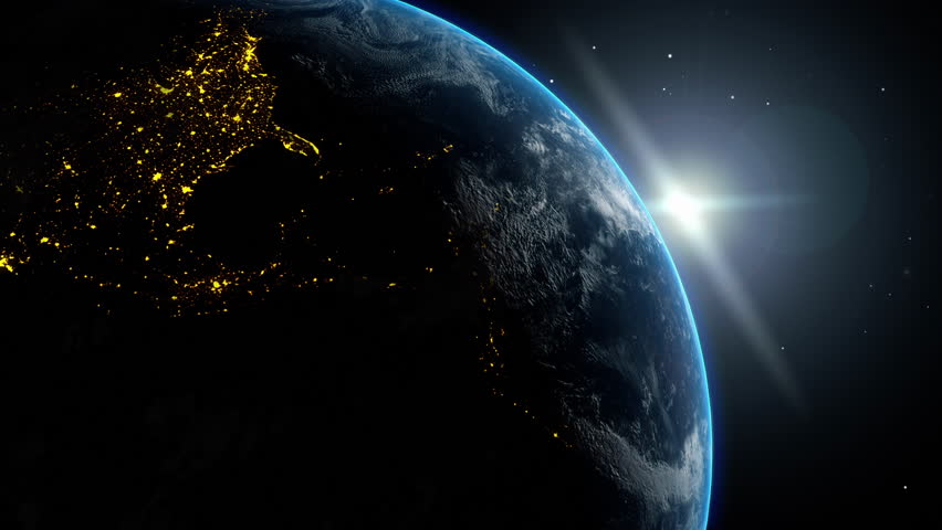 Planets glow softly against the backdrop of the night sky