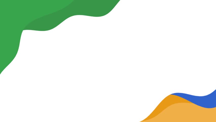 Abtract Green White Blue Yellow wave motion background