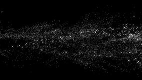 4K Silver Bokeh lights. Holiday motion background. Glowing particle abstract. 2160p 60fps. Exploding particles. 3d rendering. Isolated on black effect. 2025 Trend footage. Isolated on black. - Powered by Shutterstock - Get 15% off with code: PIKWIZARD15