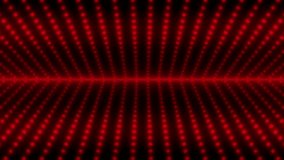 Red dotted led circles pattern dj panel spots floods Vibrant tunnel neon led animation abstract backlights stage background , glowing flashing wall lights panel backdrop - Powered by Shutterstock - Get 15% off with code: PIKWIZARD15