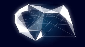 A striking white geometric pattern with lines and shapes forming triangles and squares on a dark blue background Futuristic Neon Green Fluorescent Light triangle Black Background. - Powered by Shutterstock - Get 15% off with code: PIKWIZARD15