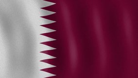 The flag of Qatar is a distinctive design with bold colors and symbolism. It features a maroon field with a broad white serrated band (nine white points) on the hoist side.
