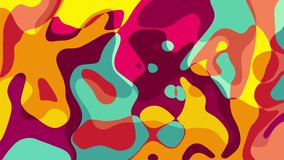 Colorful Abstract groovy background animation video