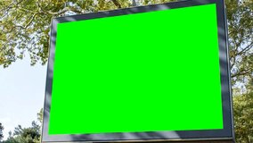 Billboard mockup video, green screen chroma key, zoom in out camera effect - Powered by Shutterstock - Get 15% off with code: PIKWIZARD15
