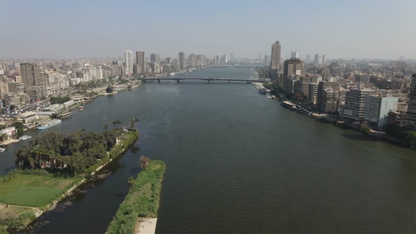 Drone of the great pyramids of giza one of the sevevn wonders of the world in Egypt