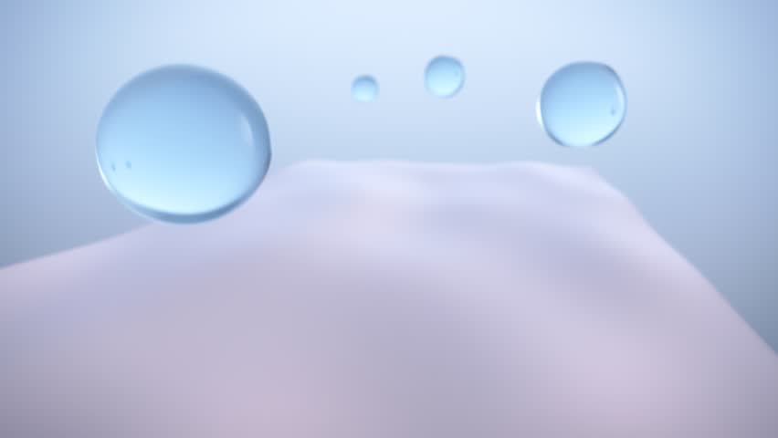 Liquid bubble, Cosmetic , Smooth Skin , Hyaluronic acid repairs, 3d animation  3d rendering Royalty-Free Stock Footage #3486723087