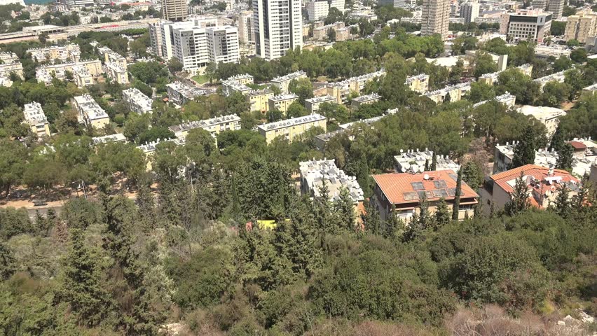 A panoramic view of the city of Haifa Israel