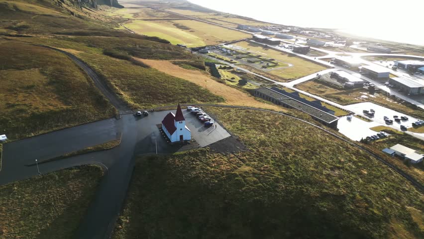 Wonderful natural scenery captured in Iceland. Drone view
