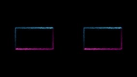 Neon light frame for game streaming video on a transparent background. Live streaming Frame - Animated Neon Overlay Template. Alpha channel. - Powered by Shutterstock - Get 15% off with code: PIKWIZARD15