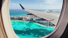 beautiful aerial view of the international tourist destination Cancun, Quintana Roo, on the Yucatan Peninsula, Mexico - Powered by Shutterstock - Get 15% off with code: PIKWIZARD15