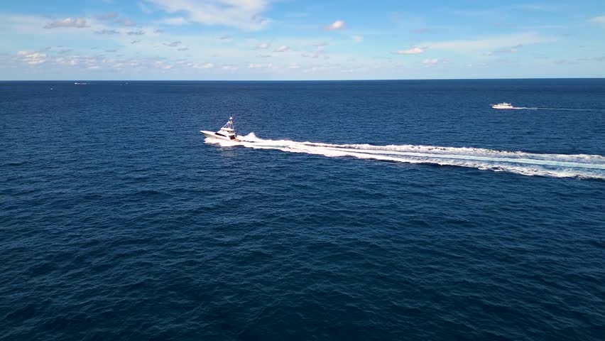 An amazing drone video chasing a sport fishing boat in Palm Beach County Florida!