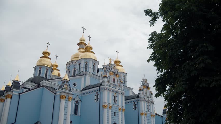 View through the tree to St. Michael