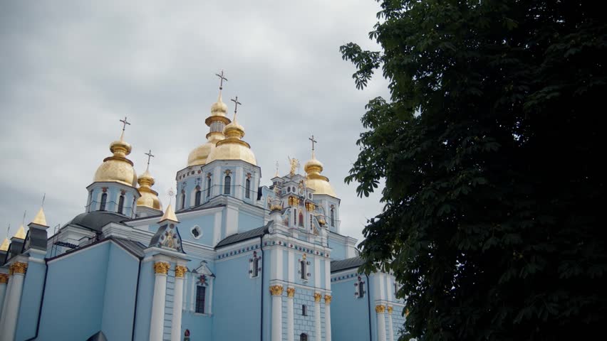 View through the tree to St. Michael