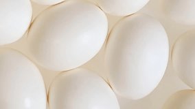 Boiled eggs moving video background 