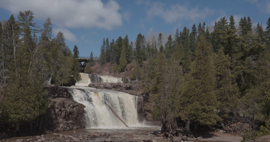 Gooseberry Falls State Park Minnesota with Rushing Water