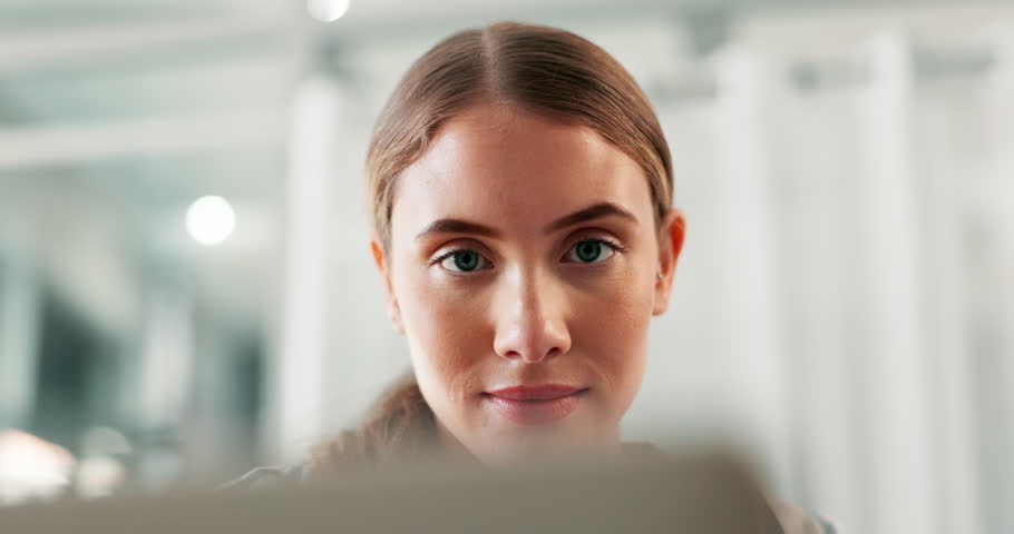 Student, remote work and woman with laptop in home for research, studying and elearning for online project. Education, university and person on computer for college, internet course and website