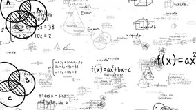 Math, mathematics, science, physics formula equation handwritten text loop animation black and white background - Powered by Shutterstock - Get 15% off with code: PIKWIZARD15