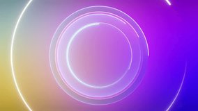4K Neon Element digital art background motion graphics futuristic elements Vertical  2d abstract animation glowing gradient graphic neon grid for both horizontal and vertical screens in mixed shapes