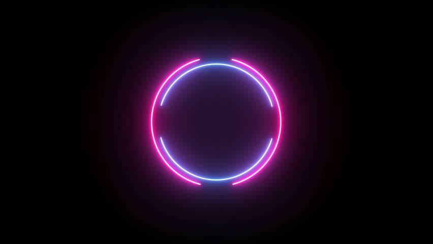 Neon looped light frame for game streaming video on a transparent background. Live streaming Frame - Animated Neon Overlay Template. Looped. Alpha channel. Royalty-Free Stock Footage #3487899941