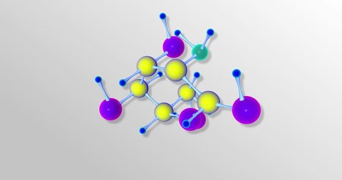 Glucosamine Molecular Formula 3D (loop)