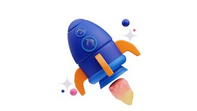 Rocket 3D Animation for web, app, infographic, etc - Powered by Shutterstock - Get 15% off with code: PIKWIZARD15