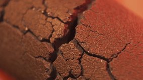 Abstract cracking red rubber texture in red lighting - Powered by Shutterstock - Get 15% off with code: PIKWIZARD15