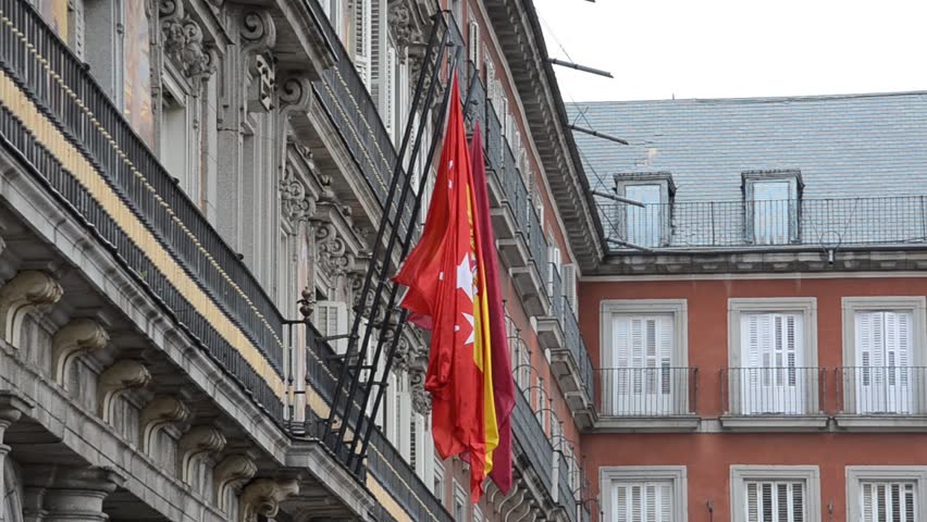 Mayor plaza in the center of Madrid; Spain