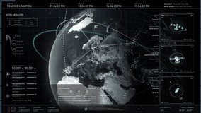 Close-up of a computer screen. The scientists are collecting satellite data on Scandinavian terrain. Selecting three active data sources to analyze Helsinki, Finland. Checking coordinates. UI. - Powered by Shutterstock - Get 15% off with code: PIKWIZARD15