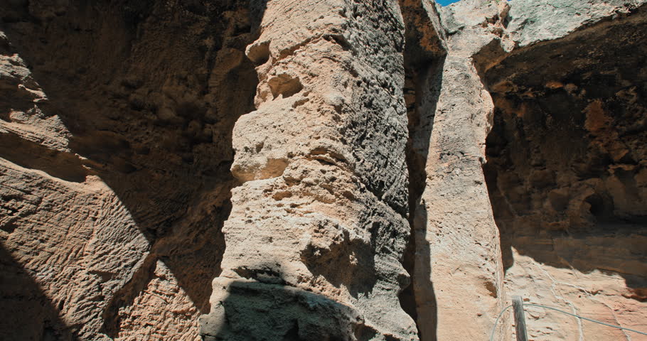 Tomb of the King ancient ruins in Paphos Cyprus. Old stone walls of the ancient Greek era. High quality 4k footage