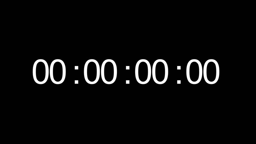 Timecode. Digits on black background 
Real time 40 seconds 30 fps  Royalty-Free Stock Footage #34885891