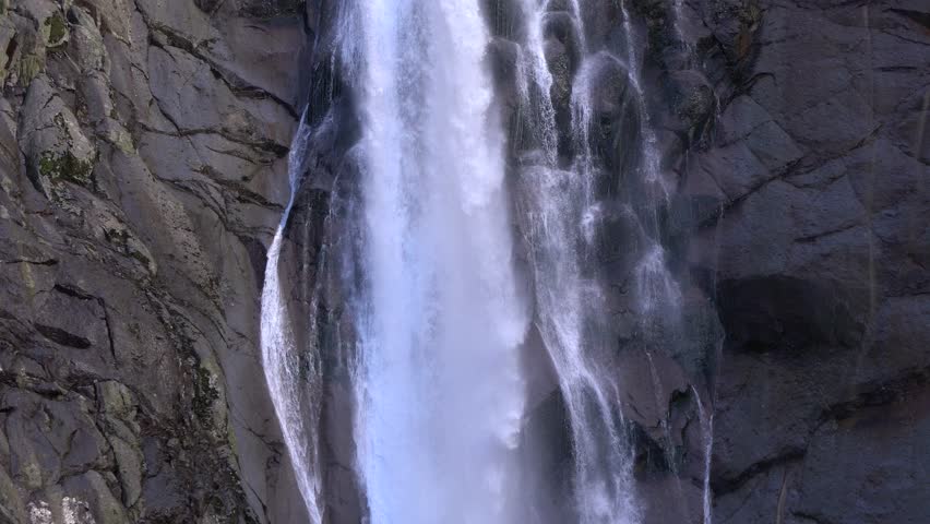 Torrent from Shomyo Falls in the Northern Japan Alps. It is one of the highest waterfalls in Japan.