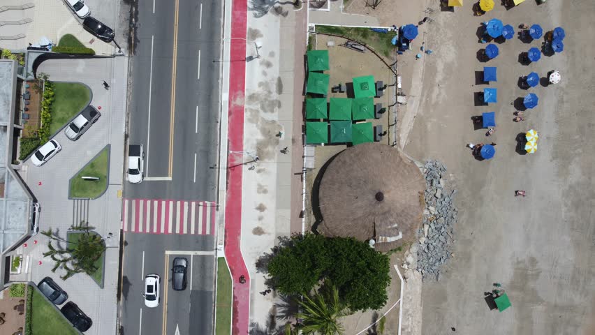 aerial view of pajuçara, maceió, alagoas, brazil
