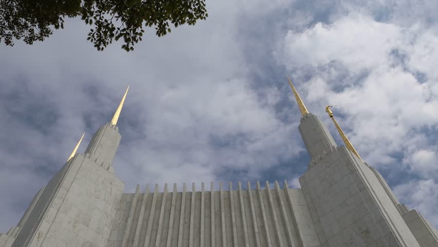 Kensington, Maryland, USA The facade and grounds of the Mormon Temple, or Washington D.C. Temple