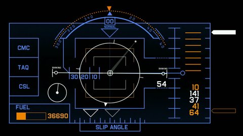 aviation radar GPS navigation screen display & number,computer game interface,hi-tech software panel.